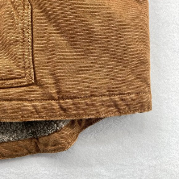 Carhartt Men's 104277 Brown Sherpa Lined Vest Full Zip Size 3XL NWT - Picture 4 of 14
